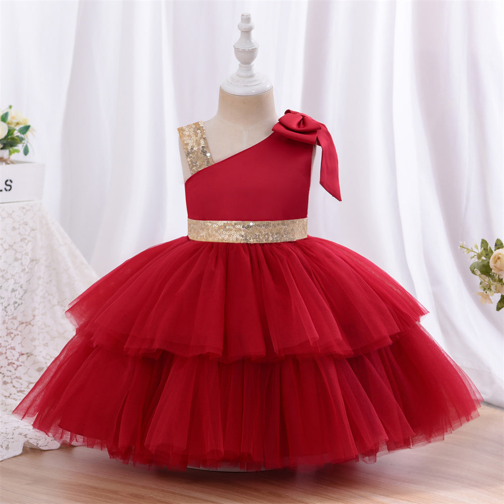 Beautiful Multi Frill Party Dress Frock – First Little Smile