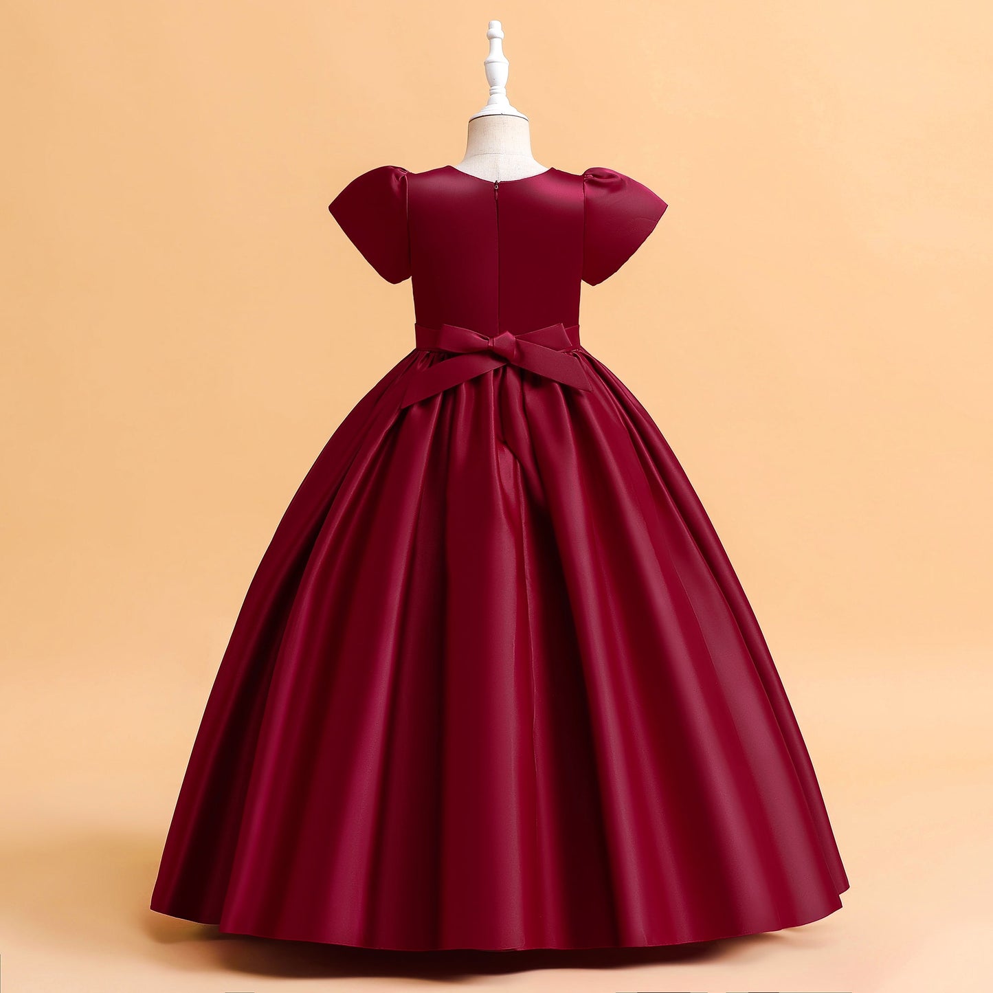 Beautiful Long Party Dress Gown With Puff Shoulders